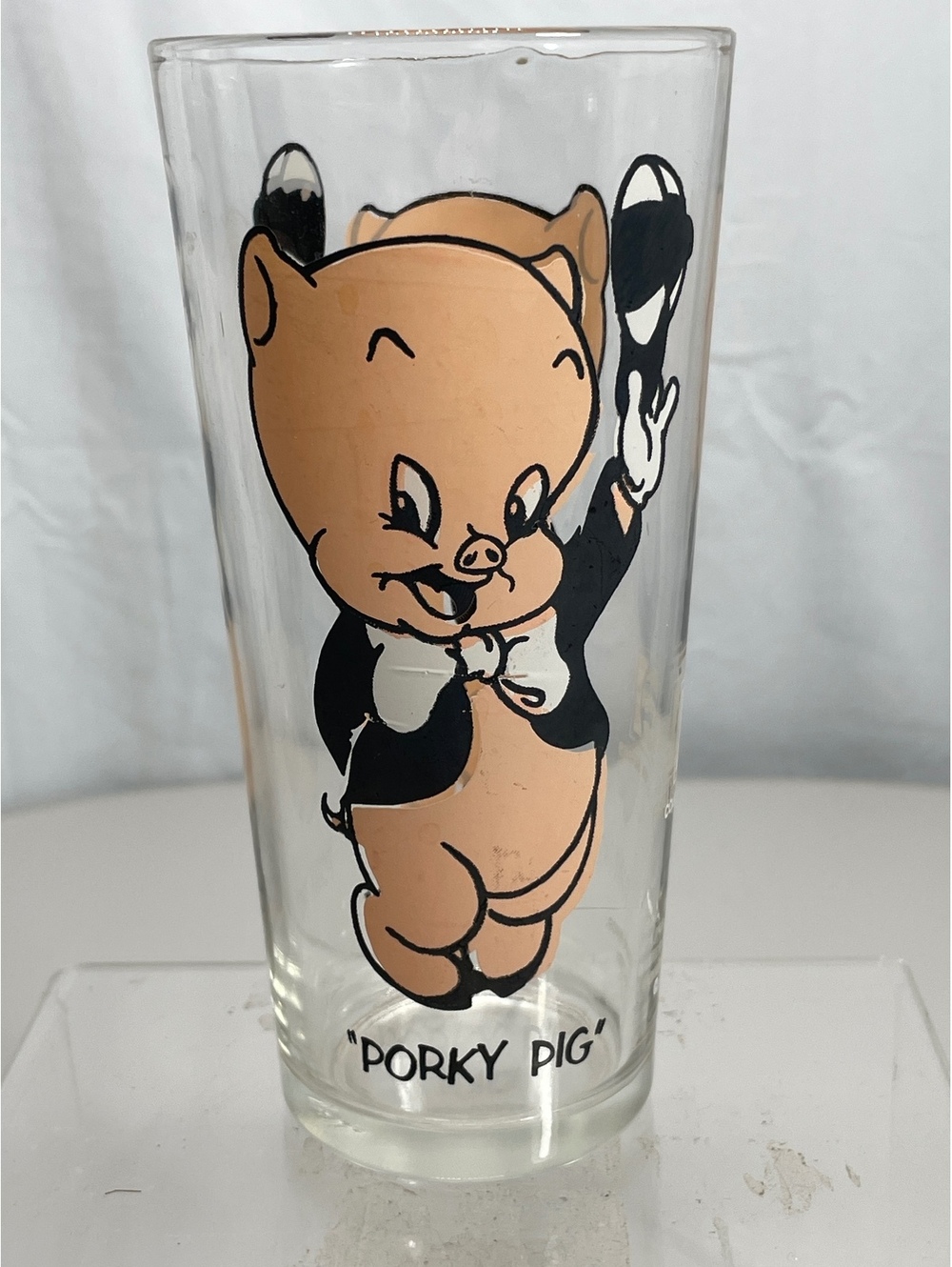 Vintage 1973 Pepsi Collector Series Porky Pig Glass - Picture 2 of 3